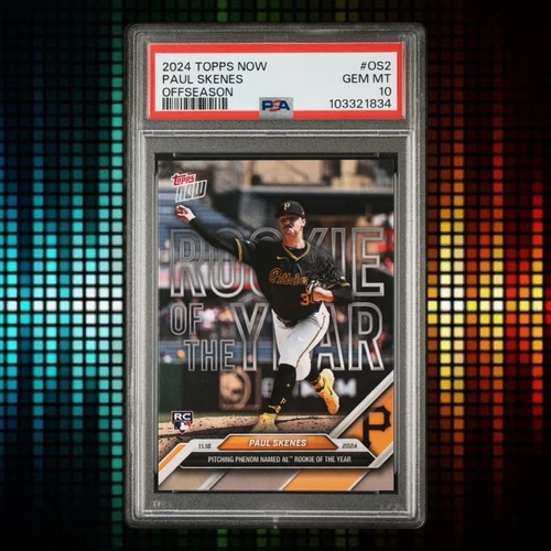 2024 Topps Now - Off-Season Award Winners Paul Skenes #OS-2  (RC) PSA 10