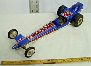 COX ELIMINATOR II DRAGSTER TETHER CAR IN BLUE 1970s COOL!