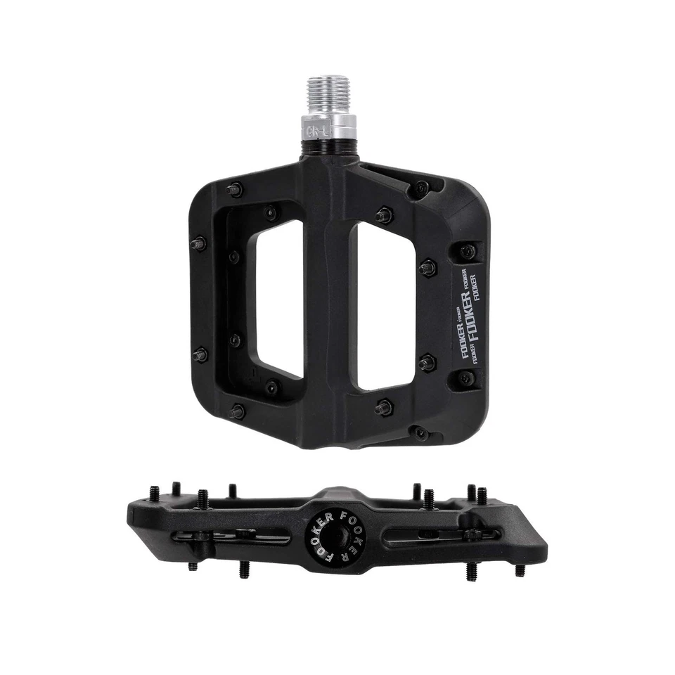 FOOKER MTB Pedales Bicicleta de Montaña Pedales 3 Rodamientos Antideslizantes Ligero Nylon F... Foto 3 de 4