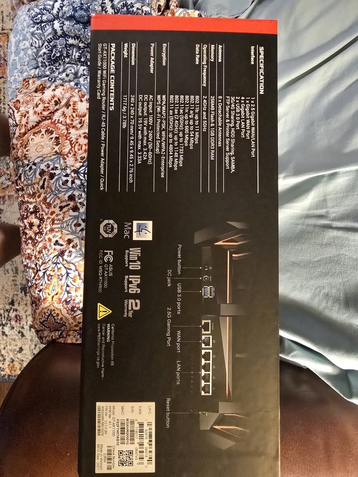 ASUS ROG Rapture GT-AX11000 Tri-Band Wi-Fi Gaming Router | eBay