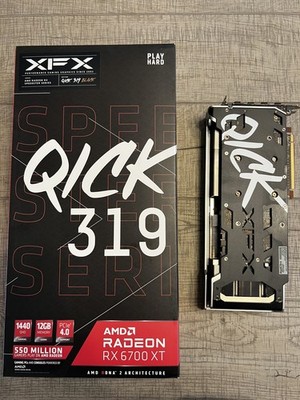 XFX SPEEDSTER Quick 319 Radeon RX 6700 XT 12GB GDDR6 Graphics Card