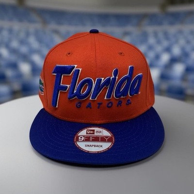 New Era Florida Gators 9FIFTY Snapback Hat - Orange Script Spellout - NWT