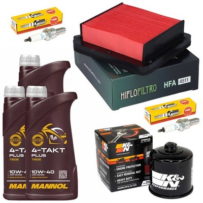 Set 3L Wartung Öl Ölfilter Luftfilter Zündkerze für Yamaha XP 530 Tmax SJ 17-20
