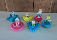 Vintage Hanna Barbera The Jetsons Push Along Space Vehicles Wendy's 1989 Toy Lot