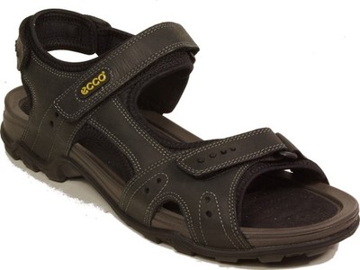 ECCO Schuhe Tracking Sandalen Sandaletten schwarz  Leder  NEU