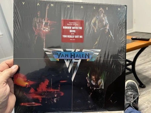 Van Halen Self Titled S/T Lp Vinyl 1978 1st Press Partial Shrink/Hype/Insert VG+
