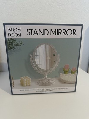 Room2Room Ornate Oval Stand Mirror | Vintage Style | New in Box