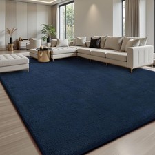 Fluffy Rugs Large Shaggy Rug Bedroom Living Room Anti Slip Soft Carpet Floor Mat