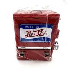 PEPSI COLA Red Metal Upright Toothpick Dispenser NEW SEALED