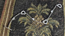 Tiffany co Heart and link SilverBracelet Designed by Elsa Paretti. 925
