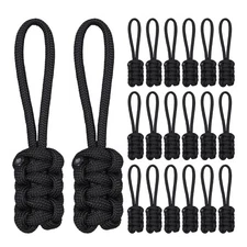 20 Pcs Paracord Zipper Pull Heavy Duty Pulls Nylon Replacement Tab