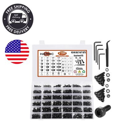 #ad Comprehensive 2160PCS M2 M6 Screw Kit with Nuts Washers amp; Custom Wrenches $47.49