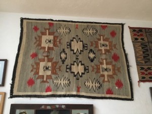 Early 1900’s 38x50 Navajo Rug fragile