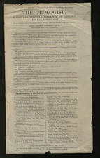 Broadsheet The Geologist / 1858