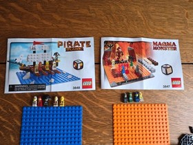 LEGO Pirate Plank 3848 + Magma Monster 3847 Lot Complete 