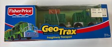 New Fisher Price GeoTrax Freightway Transport Train 2003 Green