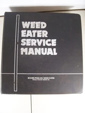 weedeater gas trimmer service manual book 1980's