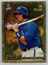 Sal Fasano 1995 Bowman - Minor League MVPS Gold Foil Kansas City Royals 230 RC