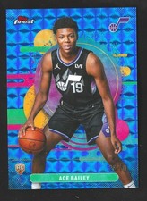 2025-26 Topps Finest Ace Bailey RC Rookie Uncommon Blue Geometric Refractor /50