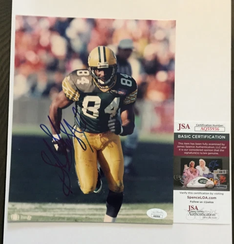 GREEN BAY PACKERS STERLING SHARPE HAND SIGNED AUTOGRAPHED 8X10 PHOTO JSA COA