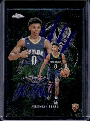 2025 Topps Chrome Jeremiah Fears Refractors Purple (RAW)