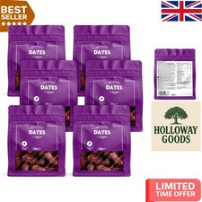 Deliciously Sweetened  Dates - 6 x 200g Packs for Easy Snacking
