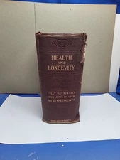 1914 Health and Longevity 15 Books In 1 Vol. Medical Body Illustrations Medicine