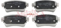Ashika 51-02-2004 Bremsbelagsatz FüR Scheibenbremse Bremsbelagsatz FüR Toyota