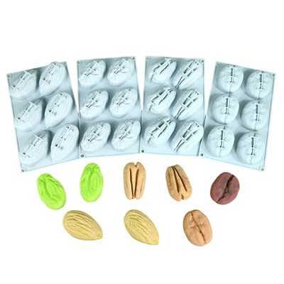 Easy To Use Silicone Molds For Realistic Nut Shaped Dessert And Baking Needs