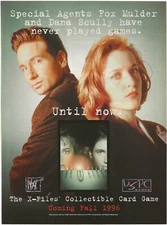 Vintage Print Ad X-Files CCG Mulder And Scully - USPC Games - Dec 1996