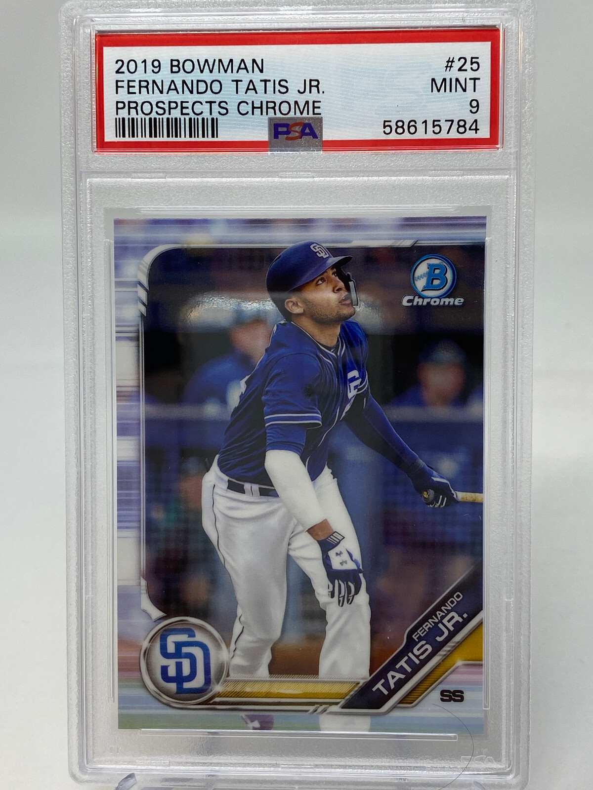 2019 Bowman Chrome Fernando Tatis Jr.  Rookie Card  - PSA 9 view 5