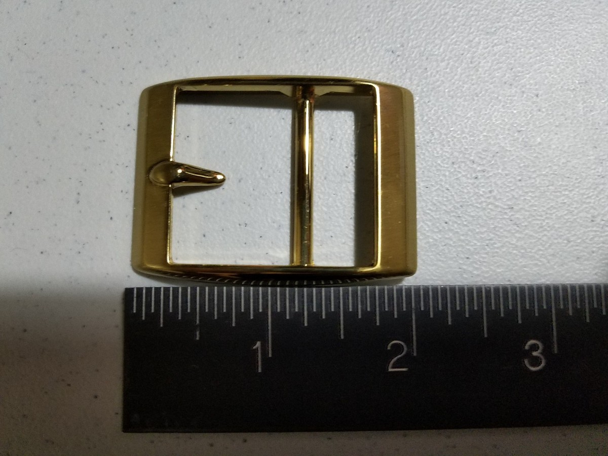 NOS VTG/1.25in CINCH BELT BUCKLE/FALSE PRONG/GOLD TONE METAL 