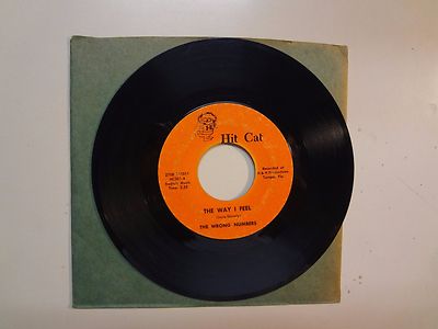 WRONG NUMBERS: The Way I Feel 2:55-I Wonder Why? 2:33-U.S. 7'' 65 Hit Cat HC 201 