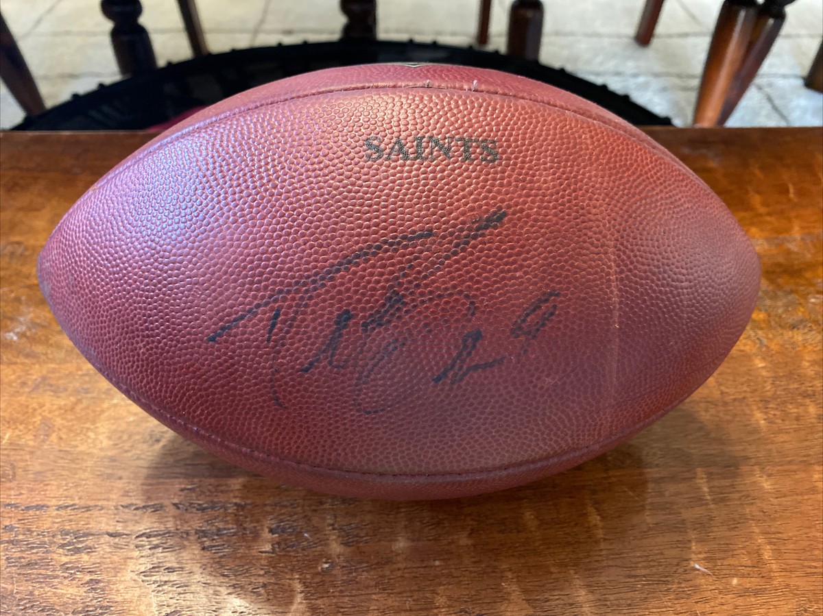Drew Brees Signed Practice Used Saints Team Issued Football Psa