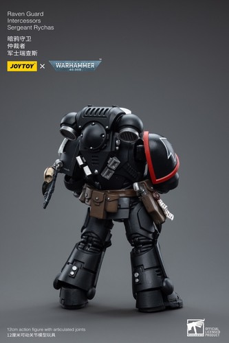 Figuras de acción JOYTOY Warhammer 40k Guardia Cuervo Intercesores Sargento Rychas - Imagen 6 de 12