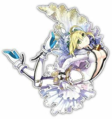 Fate Stay Night Fate Extra CCC Saber Bride Anime Car Window Decal Sticker 019