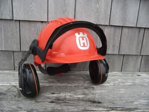 Husqvarna Safety Helmet With Ear Protection Chainsaw Weed Wack Forestry