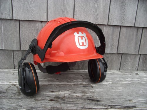 Husqvarna Safety Helmet With Ear Protection Chainsaw Weed Wack Forestry