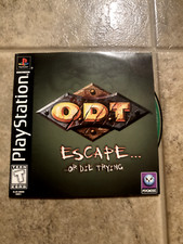 ODT Escape or Die Trying PS1 COMPLETE Case Manual black label PlayStation
