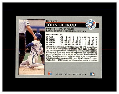 JOHN OLERUD YOU PICK EVERY CARD ROOKIES, INSERTS HIGH GRADE CARDS HUNDREDS!!! - Picture 148 of 260