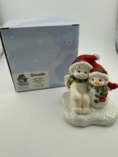 SIGNED Dreamsicles “Snow Glad We're Friends” Snowman Christmas Santa Figurine