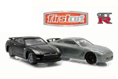 NISSAN GT-R (R35) - First Cut - 2014 - black - Greenlight 1:64