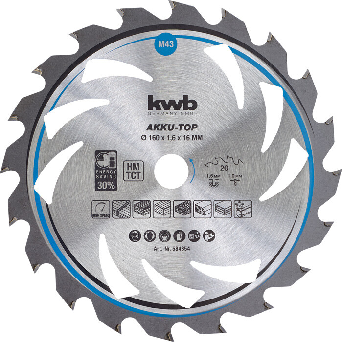Offerta Lama KWB Einhell 49584354 TCT 160mm per Legno e PVC