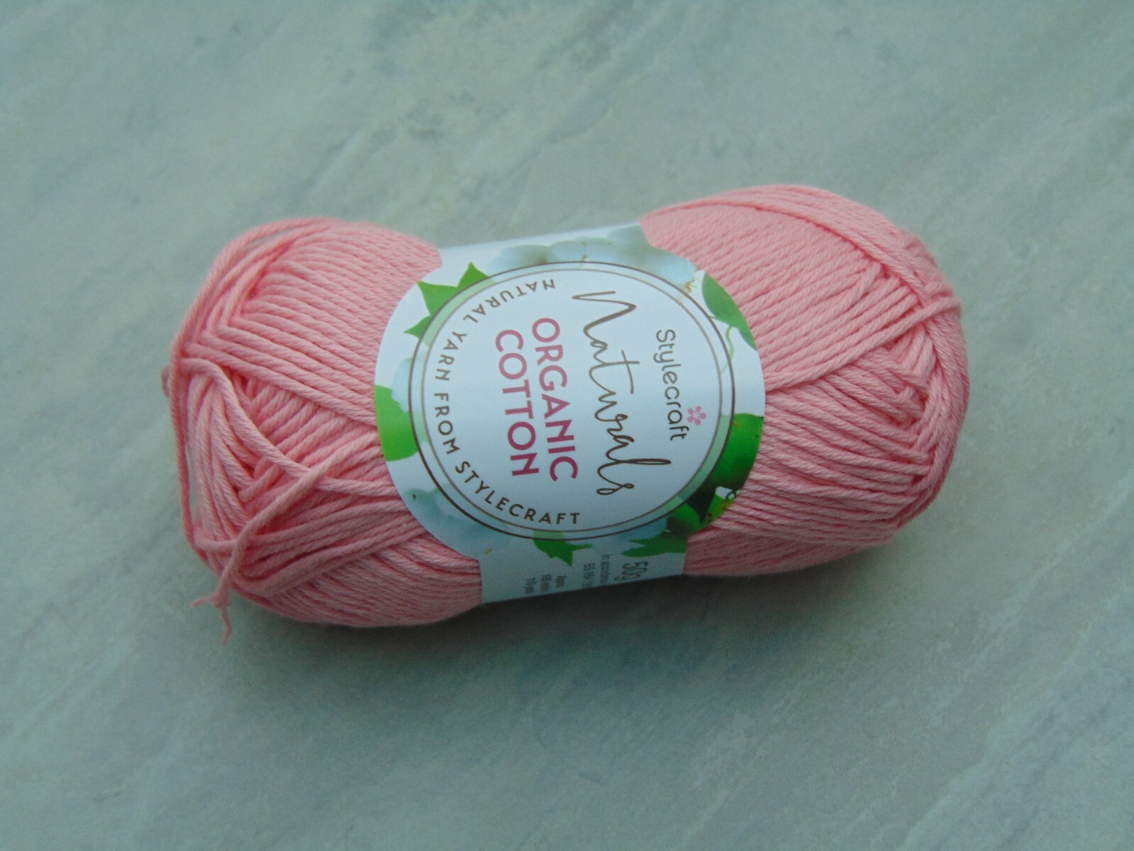 Stylecraft Naturals Organic Cotton Double Knitting Yarn Shade 7177 Blush