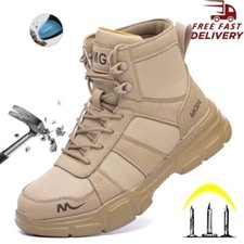 Work Boots Indestructible Safety Shoes Men Steel Toe Shoes Sneakers Anti shock