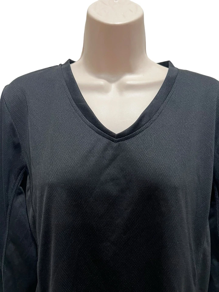 Camiseta deportiva ajustada de manga larga negra XL de Jockey Sport para mujer Foto 2 de 4