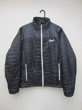 Rare Uber "HEXA Custom" Black / Grey Puffer Polyester Jacket Men's Size M