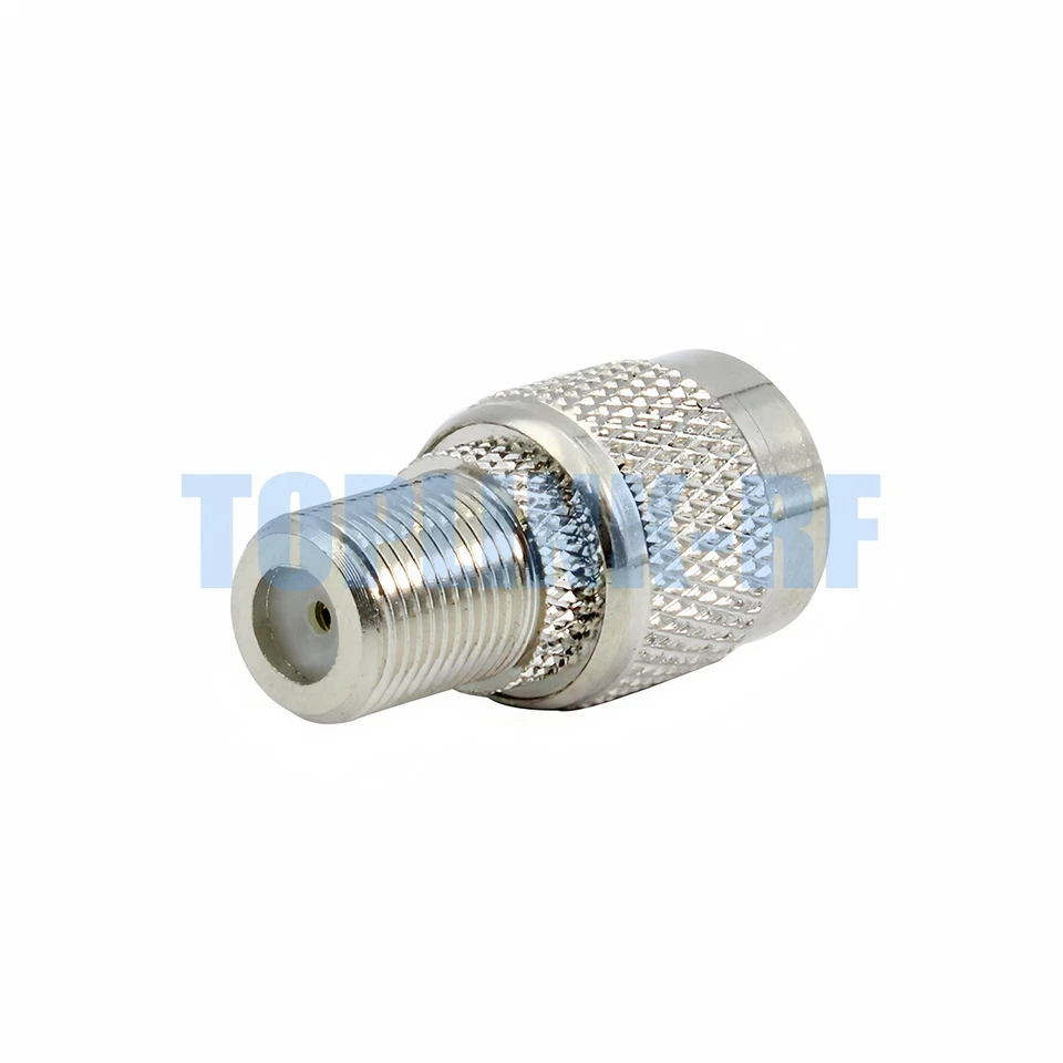 10x TNC Male Plug to F Female Jack Straight RF Adapter Coaxial Cable Connector - Image 3 of 4