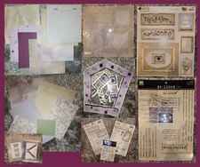 Wedding Scrapbook Packet Stickers Border Background Papers Add Ons LOT