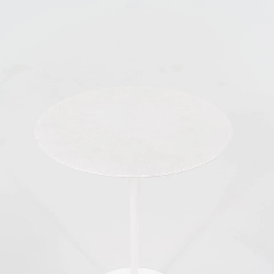 2008 Eero Saarinen for Knoll Tulip Pedestal Round Side Table 16" Marble Top - Image 3 of 4